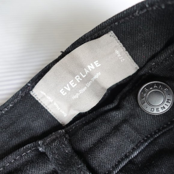 Everlane Black Straight Leg Pants - Picture 4 of 13